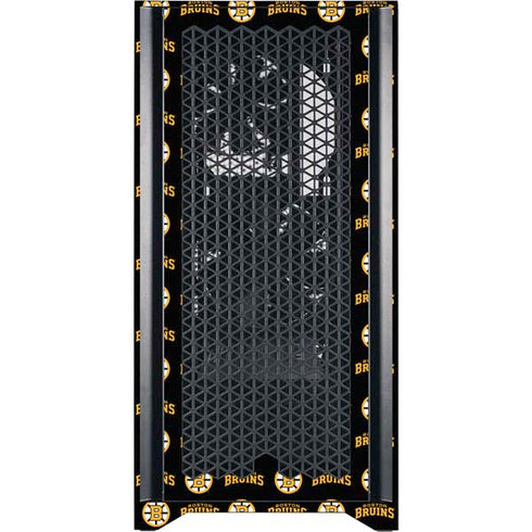 NHL Boston Bruins Pattern Corsair 4000D Tempered Glass Mid-Tower ATX Case Skin
